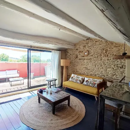 Climatisé Avec Belle Terrasse à 10 Min D'uzès Apartamento *